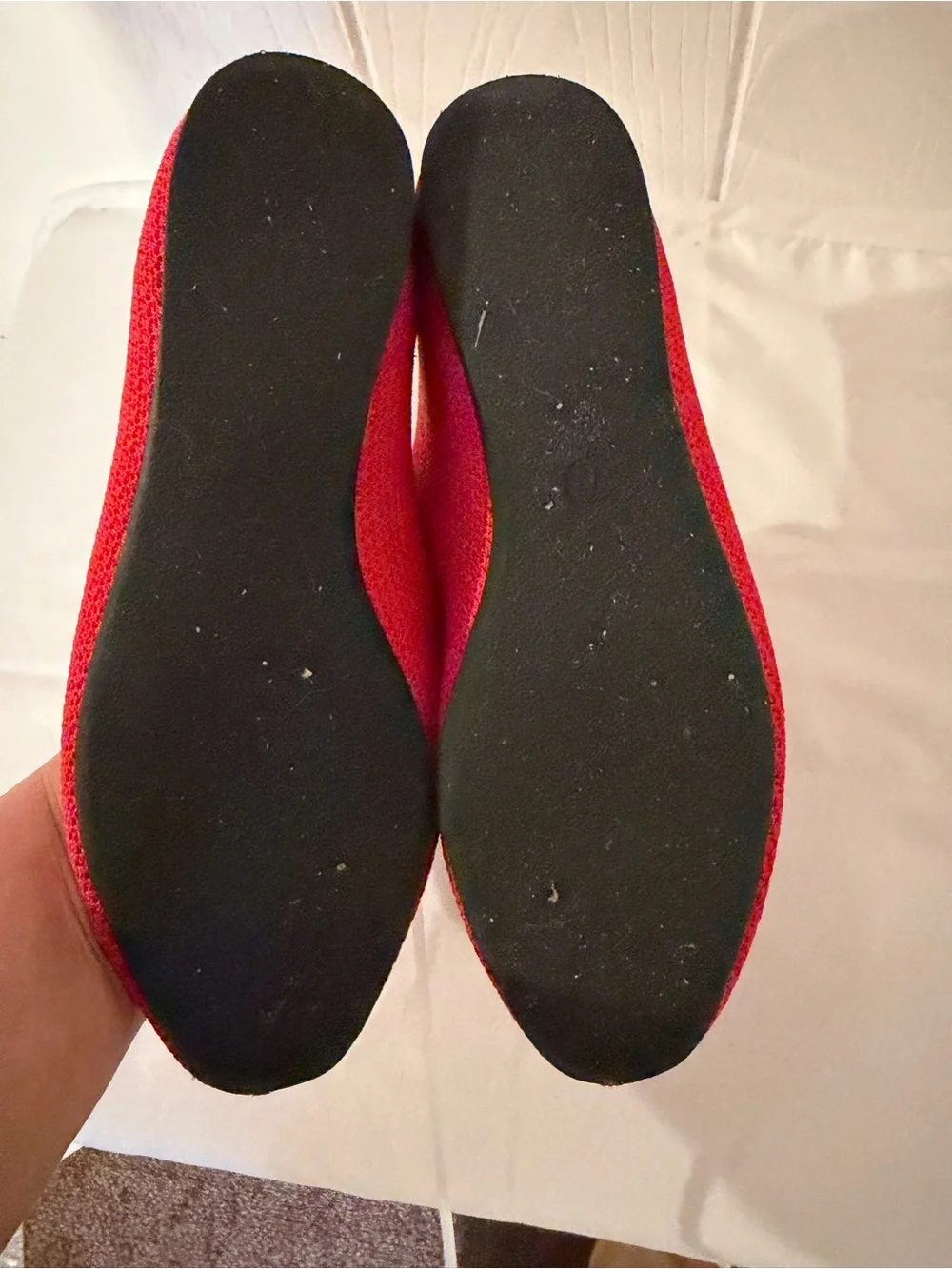 a new day Red Knit Mary Jane Flats with Strap